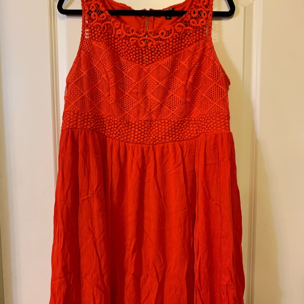Torrid size 18 coral dress